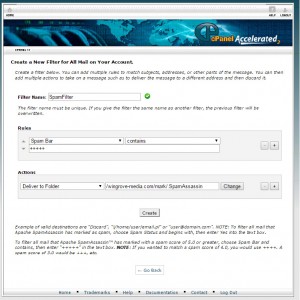 Account level filtering